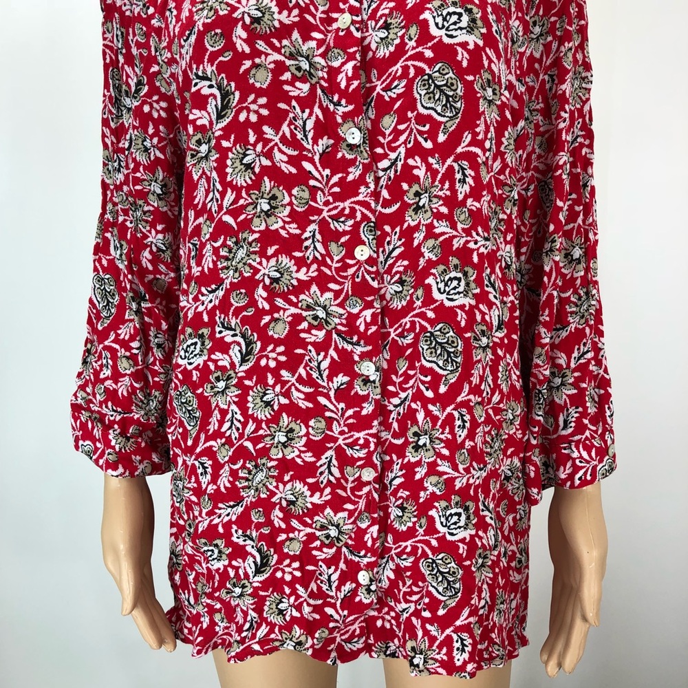 J. Jill pink long sleeve with collar XL (#25) - Picture 3 of 8